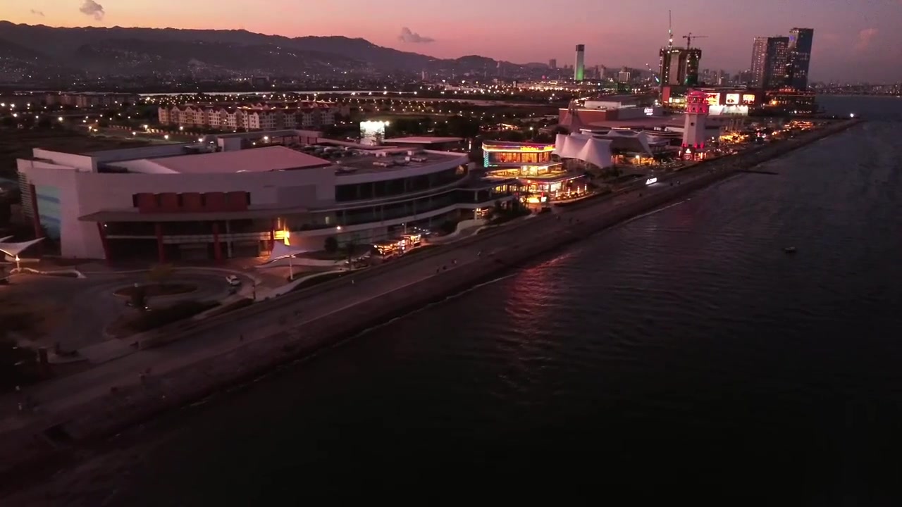 IL Corso at Sunset — aerial film
